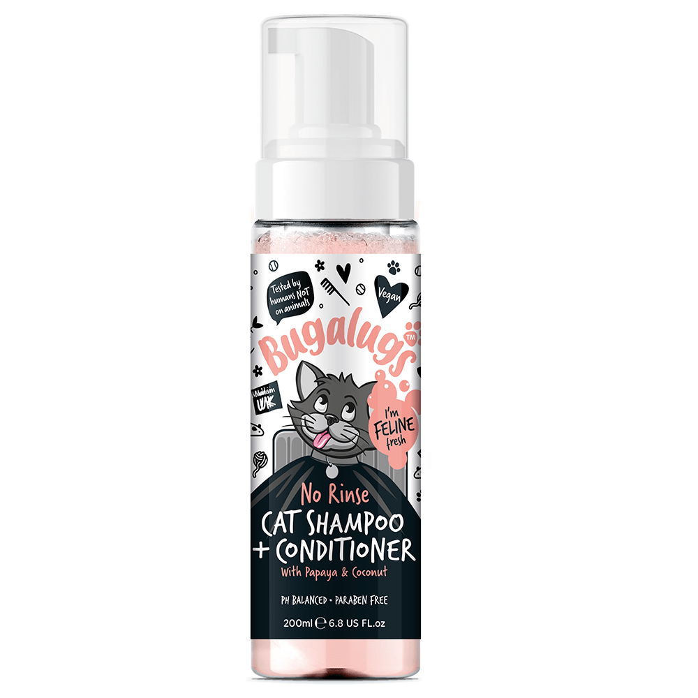 Bugalugs™ No Rinse Cat Shampoo & Conditioner - 200ml
