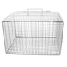 White wire cat carrier with top opening