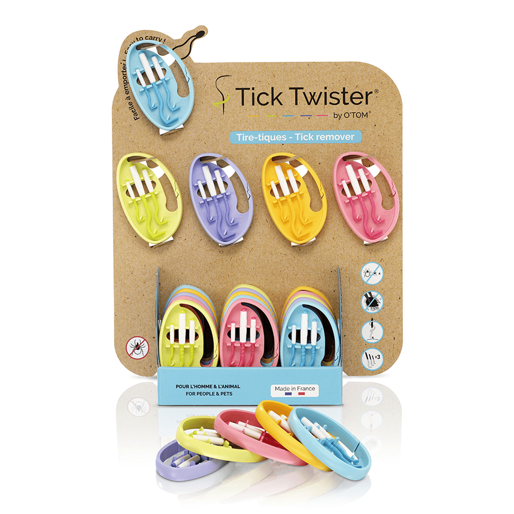 Tick Twister® in a clipbox - 3 Hooks