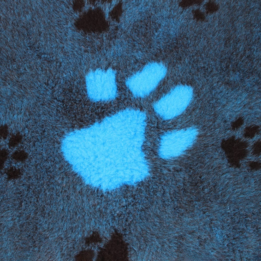 Dreifarbige Hundebettwäsche mit großem Pfotenabdruck von ProFleece
