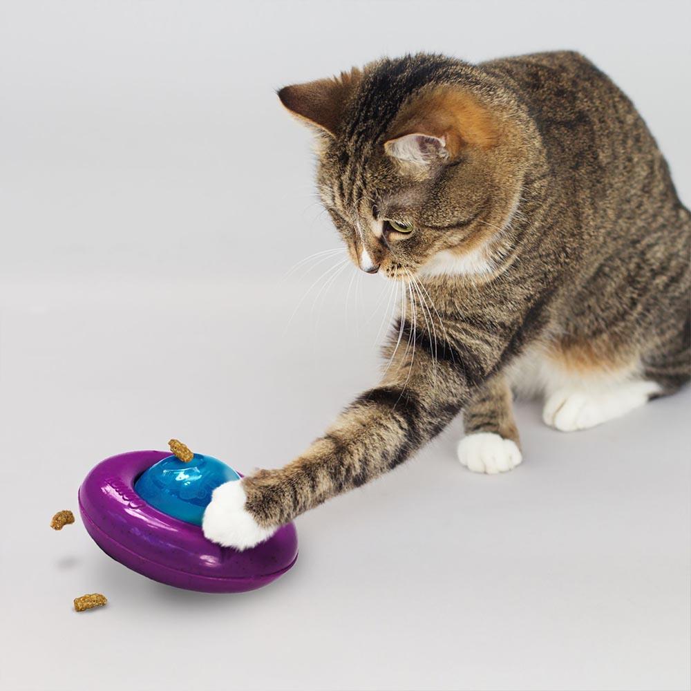 KONG Infused™ Cat Gyro treat dispenser toy