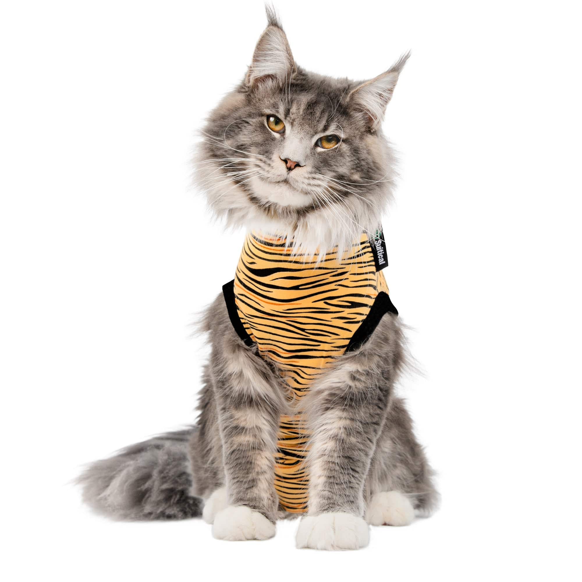 Tiger cat recovery suit by Suitical