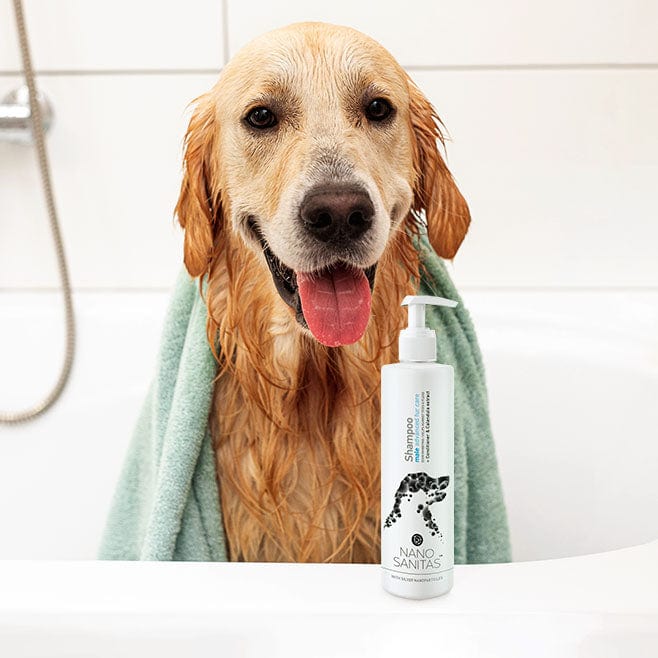 Shampooing pour chiens mâles avec soin avancé de la fourrure par Nano Sanitas